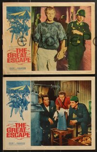 7f0836 GREAT ESCAPE 7 LCs 1963 Richard Attenborough, Pleasence, Sturges classic prison break!