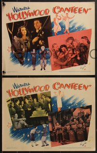 7f0864 HOLLYWOOD CANTEEN 3 LCs 1944 Warner Bros. all-star musical comedy, Joe E. Brown, Jimmy Dorsey!