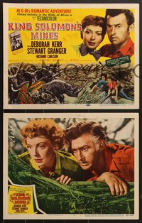 7f0735 KING SOLOMON'S MINES 8 LCs 1950 great images of Deborah Kerr & Stewart Granger in Africa!