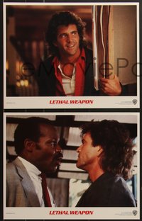 7f0739 LETHAL WEAPON 8 LCs 1987 great images of partners Mel Gibson & Danny Glover!