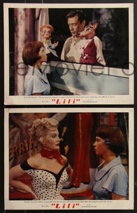 7f0740 LILI 8 LCs 1952 Mel Ferrer, sexy young Leslie Caron & Zsa Zsa Gabor!