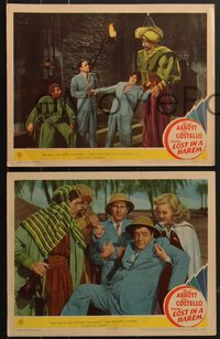 7f0843 LOST IN A HAREM 6 LCs 1944 Bud Abbott & Lou Costello in Arabia with sexy Marilyn Maxwell!