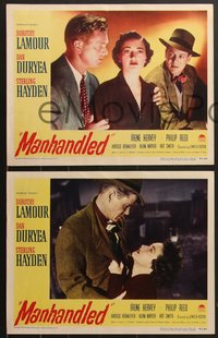 7f0747 MANHANDLED 8 LCs 1949 sexy Dorothy Lamour, Dan Duryea, Sterling Hayden, film noir!