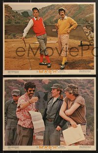 7f0749 MASH 8 LCs 1970 Elliott Gould, Tom Skerritt, Sally Kellerman & others, w/poker gambling!