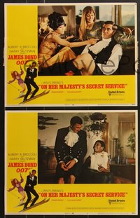 7f0759 ON HER MAJESTY'S SECRET SERVICE 8 LCs 1969 George Lazenby's only appearance as James Bond!