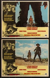 7f0760 ONCE UPON A TIME IN THE WEST 8 LCs 1969 Sergio Leone, Cardinale, Fonda, Robards, Bronson!