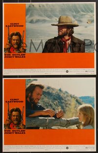 7f0762 OUTLAW JOSEY WALES 8 LCs 1976 Clint Eastwood is an army of one, Sondra Locke, cool images!