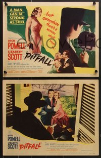 7f0771 PITFALL 8 LCs 1948 Dick Powell is strong as steel but Lizabeth Scott will break him!