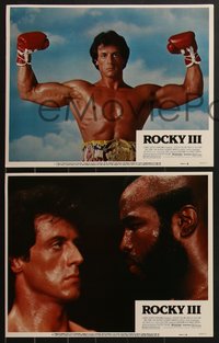 7f0782 ROCKY III 8 LCs 1982 boxer & director Sylvester Stallone, Burgess Meredith, Weathers, Mr. T!