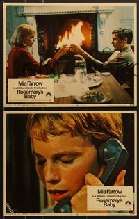 7f0786 ROSEMARY'S BABY 8 LCs 1968 Roman Polanski, Mia Farrow, John Cassavetes, Blackmer, Bellamy!