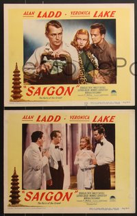 7f0788 SAIGON 8 LCs 1948 great images of sexy Veronica Lake & Alan Ladd in Vietnam!