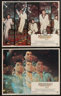 7f0791 SATURDAY NIGHT FEVER 8 LCs R1979 great images of disco dancer John Travolta, PG-rated!