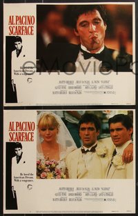 7f0845 SCARFACE 6 LCs 1983 Al Pacino as Tony Montana, Michelle Pfeiffer, Brian De Palma, Stone!