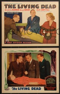 7f0792 SCOTLAND YARD MYSTERY 8 LCs 1935 English evil genius turns people into The Living Dead!