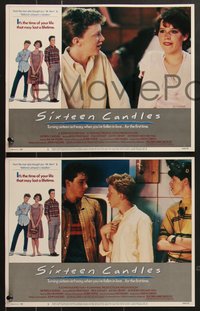 7f0802 SIXTEEN CANDLES 8 LCs 1984 Molly Ringwald, Anthony Michael Hall, John Hughes directed!