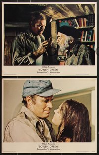 7f0804 SOYLENT GREEN 8 LCs 1973 Charlton Heston, Robinson, Young, Connors, Fleischer sci-fi classic!