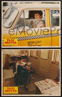 7f0816 TAXI DRIVER 8 LCs 1976 Robert De Niro, Harvey Keitel & teen hooker Jodie Foster, Scorsese!