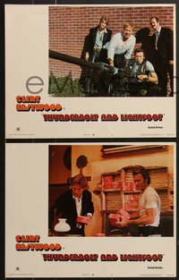 7f0820 THUNDERBOLT & LIGHTFOOT 8 LCs 1974 Clint Eastwood, Jeff Bridges, George Kennedy, Cimino!