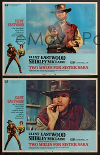 7f0823 TWO MULES FOR SISTER SARA 8 LCs 1970 images of Clint Eastwood & Shirley MacLaine!