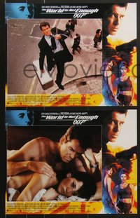 7f0627 WORLD IS NOT ENOUGH 12 LCs 1999 Pierce Brosnan as James Bond, Denise Richards, Sophie Marceau!