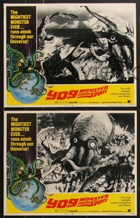 7f0832 YOG: MONSTER FROM SPACE 8 LCs 1971 it was spewed from intergalactic space to clutch Earth!