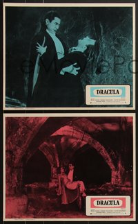 7f0274 DRACULA 8 Mexican LCs R1970s Tod Browning, different images of Bela Lugosi, ultra rare!