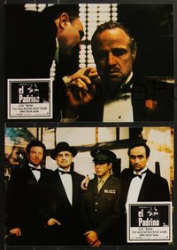 7f0279 GODFATHER 12 Spanish LCs 1972 Marlon Brando in Francis Ford Coppola crime classic!