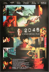 7g0252 2046 foil DS 1sh 2005 Kar Wai Wong sci-fi, Tony Leung, Gong Li, Faye Wong, Maggie Cheung!