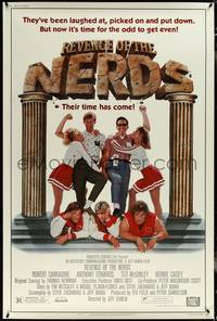 7g0019 REVENGE OF THE NERDS 40x60 1984 Carradine & Anthony Edwards get even with jocks, ultra rare!