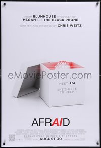 7g0253 AFRAID advance DS 1sh 2024 John Cho, meet AIA she's here to help, ultra rare!