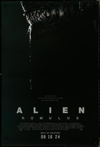 7g0255 ALIEN: ROMULUS advance DS 1sh 2024 Ridley Scott, drooling adult xenomorph, rare!