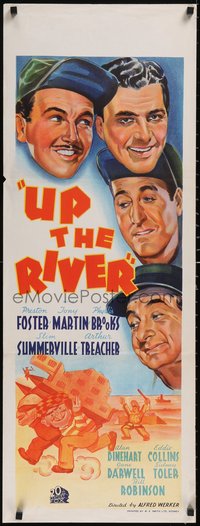 7g0126 UP THE RIVER long Aust daybill 1938 convicts Preston Foster & cast, different & ultra rare!