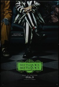 7g0275 BEETLEJUICE BEETLEJUICE teaser DS 1sh 2024 Michael Keaton, Tim Burton, waited an eternity!