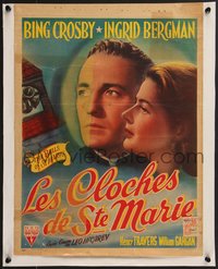 7g0781 BELLS OF ST. MARY'S Belgian 1947 pretty Ingrid Bergman & Bing Crosby, different, rare!