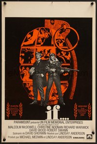 7g0787 IF Belgian 1969 introducing Malcolm McDowell, cool grenade artwork!