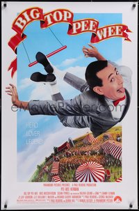 7g0278 BIG TOP PEE-WEE 1sh 1988 Paul Reubens is a hero, lover & legend, cult classic, great image!