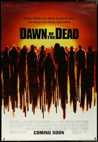 7g0028 DAWN OF THE DEAD bus stop 2004 when there's no more room in Hell dead walk the Earth, rare!