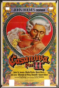 7g0293 CASANOVA PART II 25x38 1sh 1982 Jessie St. James, art of John Holmes in the title role, rare!