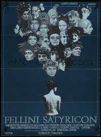 7g0098 FELLINI SATYRICON Danish 1970 Federico's Italian cult classic, different images, ultra rare!