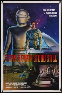 7g0307 DAY THE EARTH STOOD STILL Kilian 1sh R1994 great different art by Robert Rodriguez!