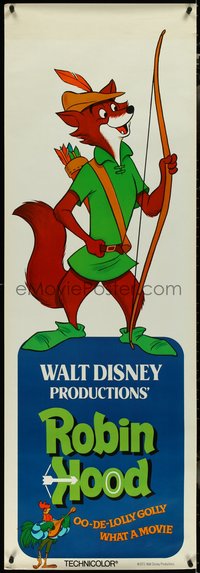 7g0053 ROBIN HOOD group of 4 door panels 1973 Disney cartoon, portraits of all main characters!