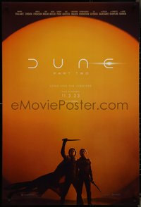 7g0321 DUNE: PART TWO IMAX teaser DS 1sh 2024 Villeneuve, Frank Herbert, Timothee Chalamet, Zendaya!