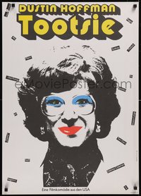 7g0149 TOOTSIE East German 23x32 1984 Dustin Hoffman in drag, cool Handschick artwork!