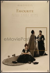 7g0331 FAVOURITE int'l DS 1sh 2018 Colman as Queen Anne, Emma Stone, Rachel Weisz!