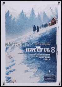 7g0131 HATEFUL EIGHT teaser German 2016 Tarantino, top star portraits under wintry scene, ultra rare!