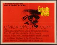 7g0821 FANTASTIC VOYAGE 1/2sh 1966 best art of Raquel Welch & scientists going into human brain!