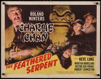 7g0822 FEATHERED SERPENT 1/2sh 1948 Roland Winters as Charlie Chan, Keye Luke, ultra rare!