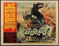 7g0828 GORGO 1/2sh 1961 great artwork of giant monster terrorizing London by Joseph Smith!