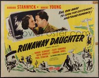 7g0839 RED SALUTE 1/2sh R1948 Stanwyck and Young, anti-Communist, Runaway Daughter, ultra rare!