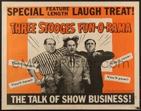 7g0847 THREE STOOGES FUN-O-RAMA 1/2sh 1959 Moe Howard, Larry Fine & Joe Besser, rare!